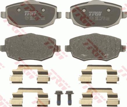 TRW GDB1593 - Brake Pad Set, disc brake autospares.lv
