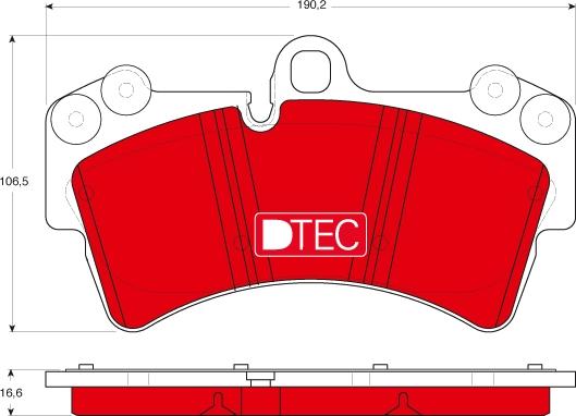 TRW GDB1548DTE - Brake Pad Set, disc brake autospares.lv