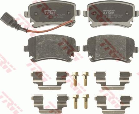 TRW GDB1557 - Brake Pad Set, disc brake autospares.lv