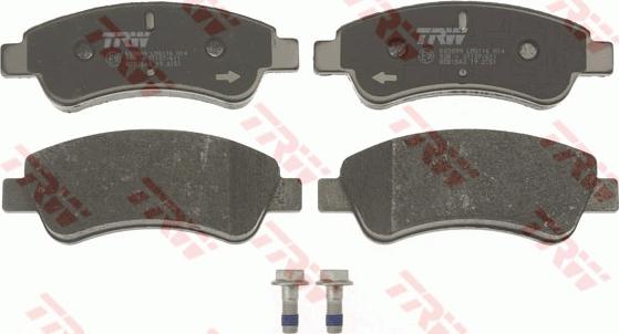 TRW GDB1563 - Brake Pad Set, disc brake autospares.lv