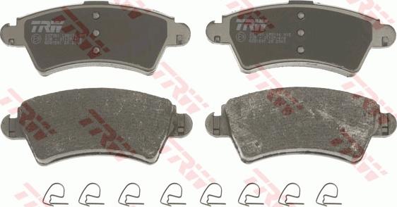 TRW GDB1501 - Brake Pad Set, disc brake autospares.lv