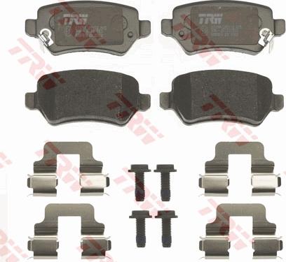 TRW GDB1515 - Brake Pad Set, disc brake autospares.lv