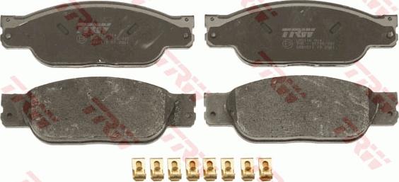 TRW GDB1510 - Brake Pad Set, disc brake autospares.lv