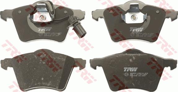 TRW GDB1538 - Brake Pad Set, disc brake autospares.lv