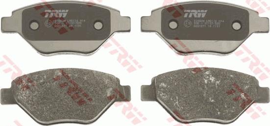 TRW GDB1571 - Brake Pad Set, disc brake autospares.lv