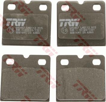 TRW GDB1641 - Brake Pad Set, disc parking brake autospares.lv