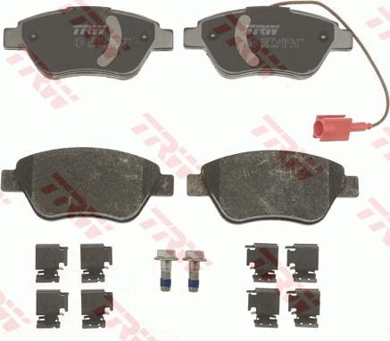 TRW GDB1654 - Brake Pad Set, disc brake autospares.lv