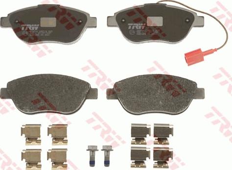 TRW GDB1655 - Brake Pad Set, disc brake autospares.lv