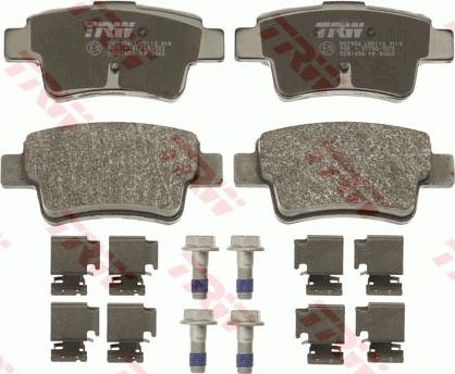 TRW GDB1656 - Brake Pad Set, disc brake autospares.lv