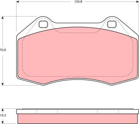 TRW GDB1606 - Brake Pad Set, disc brake autospares.lv