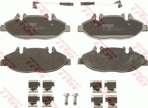 TRW GDB1600 - Brake Pad Set, disc brake autospares.lv