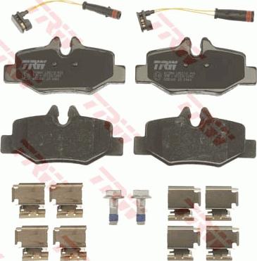 TRW GDB1601 - Brake Pad Set, disc brake autospares.lv