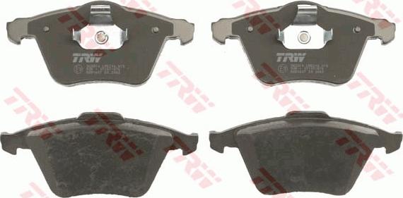 TRW GDB1607 - Brake Pad Set, disc brake autospares.lv