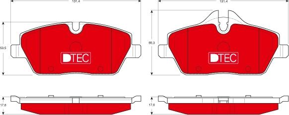 TRW GDB1611DTE - Brake Pad Set, disc brake autospares.lv