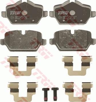 TRW GDB1612 - Brake Pad Set, disc brake autospares.lv