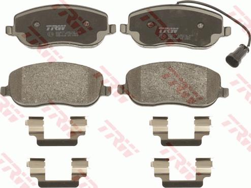 TRW GDB1636 - Brake Pad Set, disc brake autospares.lv