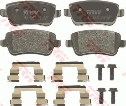 TRW GDB1638 - Brake Pad Set, disc brake autospares.lv