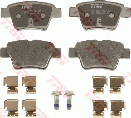 TRW GDB1620 - Brake Pad Set, disc brake autospares.lv