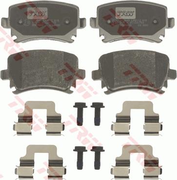 TRW GDB1622 - Brake Pad Set, disc brake autospares.lv