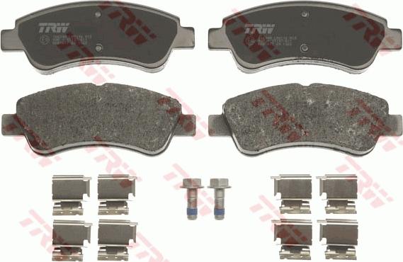 TRW GDB1677 - Brake Pad Set, disc brake autospares.lv