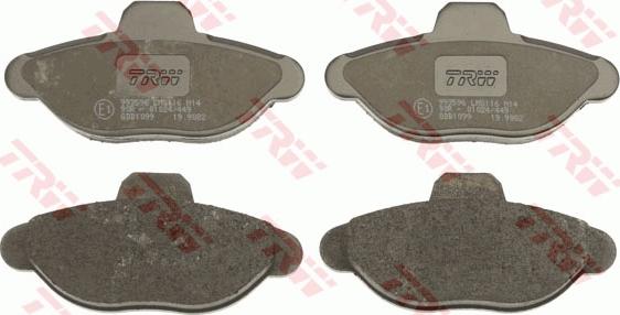 TRW GDB1099 - Brake Pad Set, disc brake autospares.lv