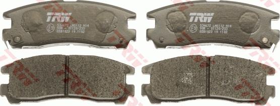 TRW GDB1023 - Brake Pad Set, disc brake autospares.lv