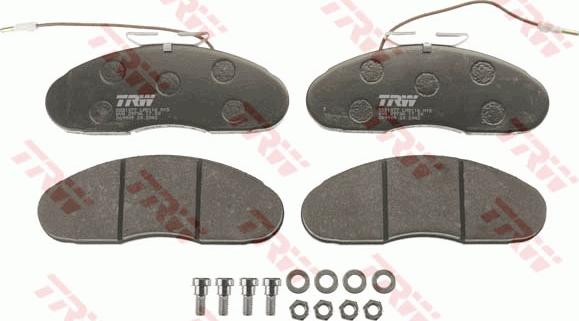 TRW GDB1077 - Brake Pad Set, disc brake autospares.lv