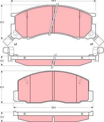 Magneti Marelli P83029MM - Brake Pad Set, disc brake autospares.lv