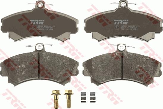 TRW GDB1198 - Brake Pad Set, disc brake autospares.lv