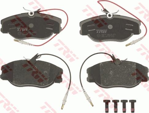 TRW GDB1148 - Brake Pad Set, disc brake autospares.lv