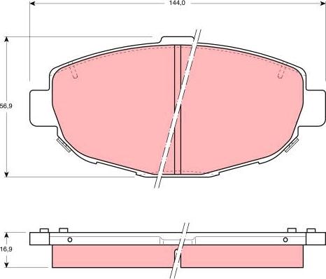 BENDIX 572380 - Brake Pad Set, disc brake autospares.lv