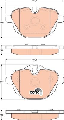 TRW GDB1840 - Brake Pad Set, disc brake autospares.lv