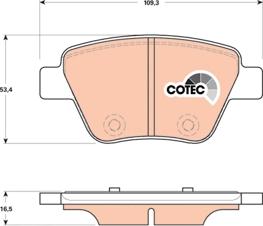 TRW GDB1841 - Brake Pad Set, disc brake autospares.lv