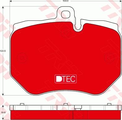 TRW GDB1848DTE - Brake Pad Set, disc brake autospares.lv