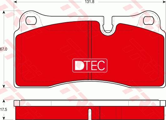 TRW GDB1816DTE - Brake Pad Set, disc brake autospares.lv