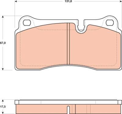 TRW GDB1816 - Brake Pad Set, disc brake autospares.lv