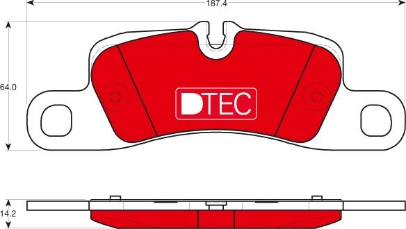 TRW GDB1839DTE - Brake Pad Set, disc brake autospares.lv