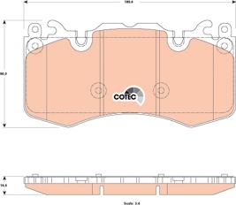 TRW GDB1834 - Brake Pad Set, disc brake autospares.lv