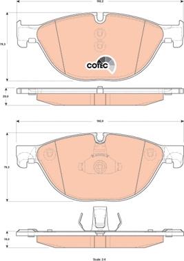 TRW GDB1838 - Brake Pad Set, disc brake autospares.lv