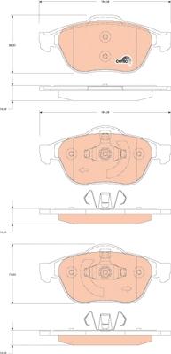 TRW GDB1823 - Brake Pad Set, disc brake autospares.lv