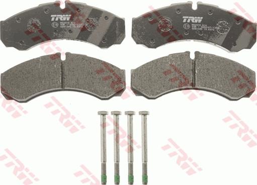 TRW GDB1345 - Brake Pad Set, disc brake autospares.lv