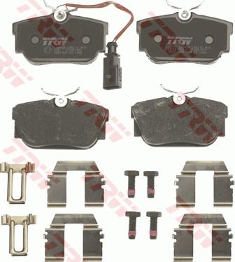 TRW GDB1369 - Brake Pad Set, disc brake autospares.lv