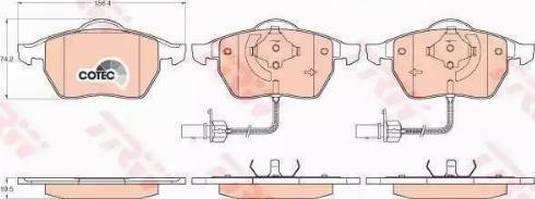 RIDER RD.3323.DB1307 - Brake Pad Set, disc brake autospares.lv