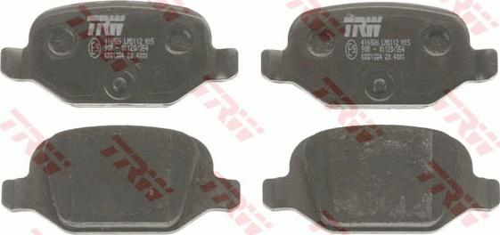 TRW GDB1384 - Brake Pad Set, disc brake autospares.lv