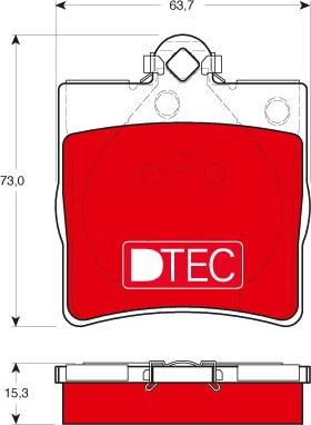 TRW GDB1335DTE - Brake Pad Set, disc brake autospares.lv