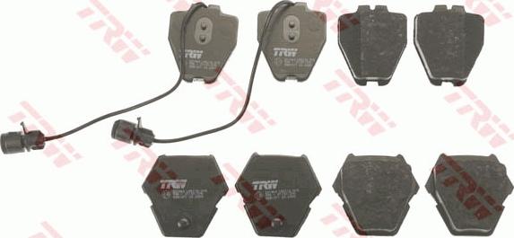 TRW GDB1371 - Brake Pad Set, disc brake autospares.lv