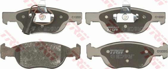 TRW GDB1291 - Brake Pad Set, disc brake autospares.lv