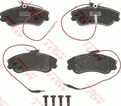 TRW GDB1260 - Brake Pad Set, disc brake autospares.lv