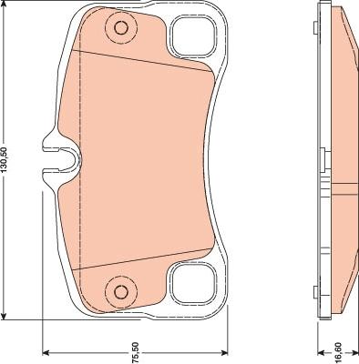 TRW GDB1792 - Brake Pad Set, disc brake autospares.lv