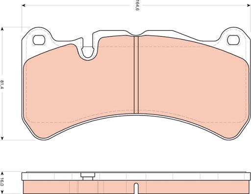 TRW GDB1739 - Brake Pad Set, disc brake autospares.lv